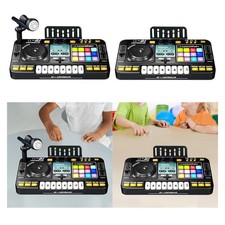 Kids DJ Mixer Toy Turntable Learning Multi Functional Birthday Gift Scratching