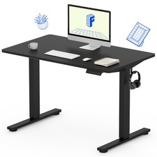 FLEXISPOT STANDING DESK WITH 48 X 24  ONE-PIECE DESKTOP FOR OFFICE - BLACK