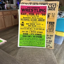 Ricky Morton Vs Rikki Nelson Wrestling Poster WWE WWF WCW NWO AEW TNA ROH NJPW