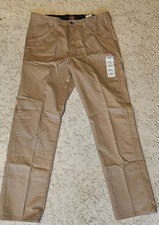 Wrangler Workwear Mens Relaxed Fit Pants 36x34 Tan Khaki Utility Tool Pocket NWT
