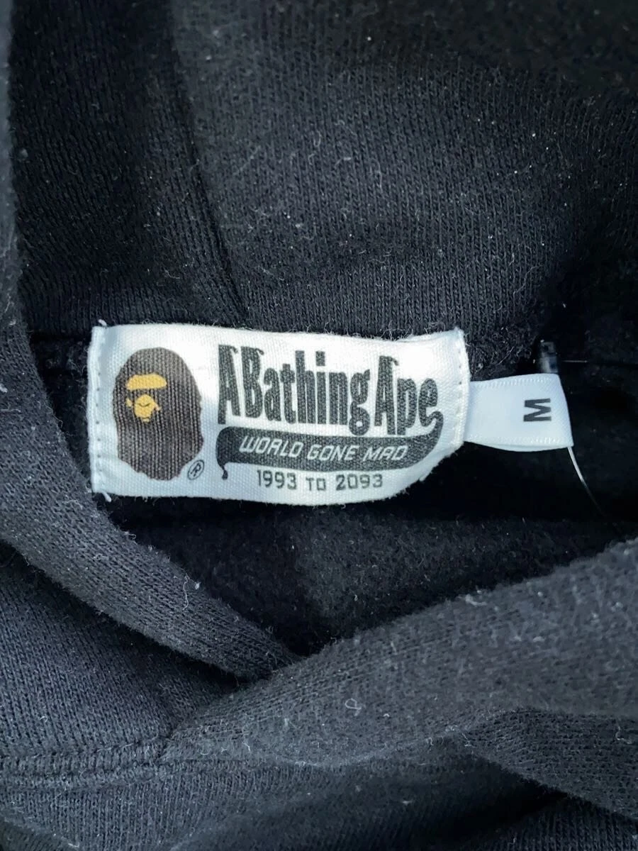 A BATHING APE (BAPE) Felpa con cappuccio A BATHING APE nera M usata