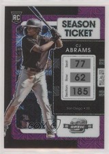 2022 Panini Chronicles Contenders Optic Purple Mojo Prizm 31/99 CJ Abrams 00gy
