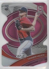 2021 Panini Spectra Rookies Neon Pink Prizm Die-Cut 13/35 Tanner Houck #169 0q1p