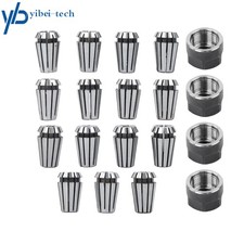19 Packs ER11 Spring Collet Er11 A M14 Thread Collet Clamping Nuts