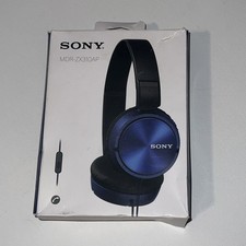 Sony MDR-ZX310AP High-Quality Balanced Sound Stereo Headphone w/Mic Blue
