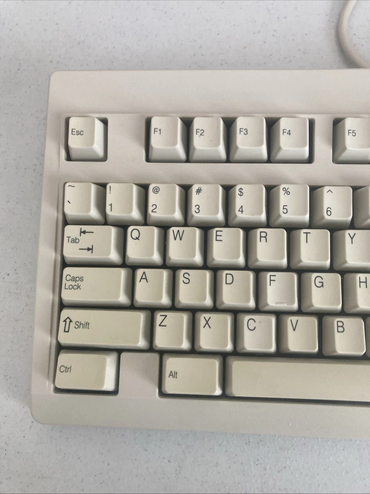Teclado mecánico Compaq RT101 de colección con cable conexión P/S computadora Foto 2 de 4