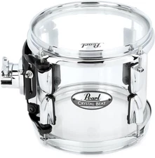 Pearl Crystal Beat Mounted Tom - 8" - Ultra Clear