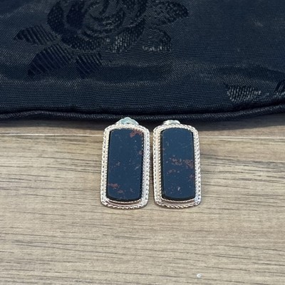 Ohrringe 14 Karat Roségold Blutstein