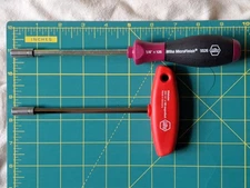 WIHA MicroFinish & T-handle Bit Holder Screwdriver, Set of 2 (Made in Germany)