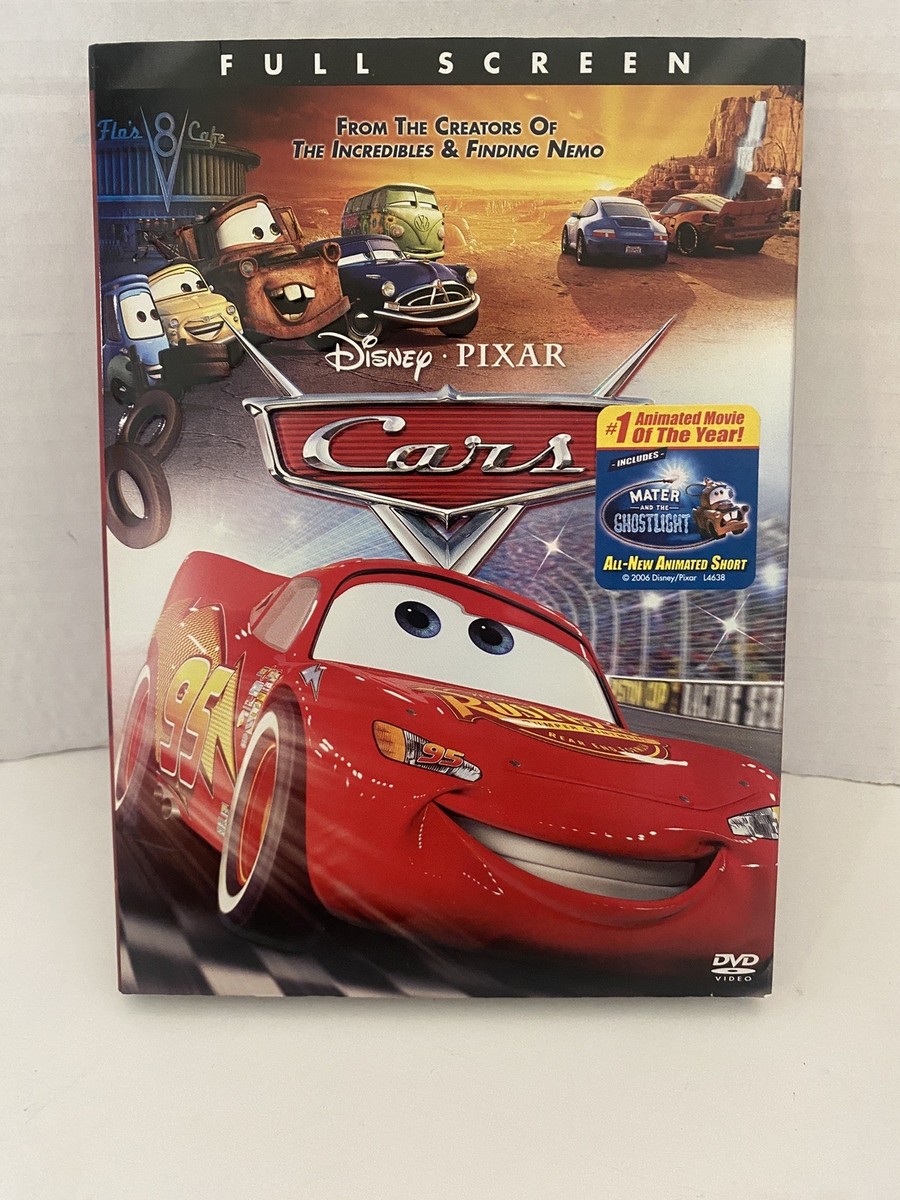 Disney/Pixar Cars DVDプレーヤー 赤 DVD Disney CARS Full Screen w/ Cardboard Sleeve Pixar NEW/SEALED