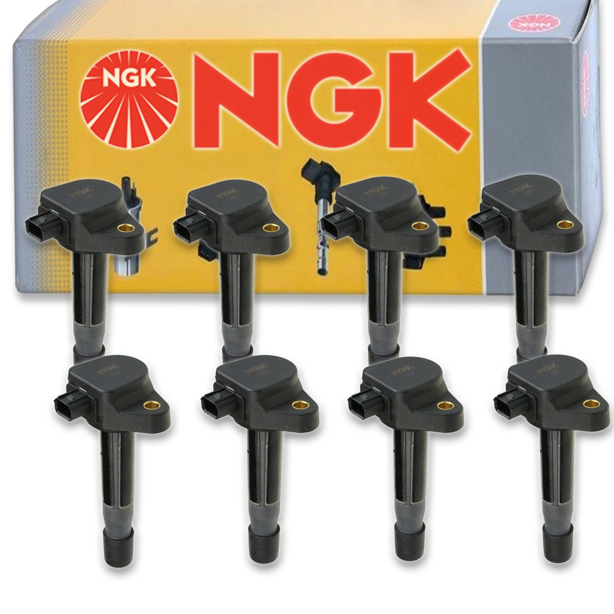 8 pc NGK 49020 U5304 Ignition Coils for UF624 UF603 UF-624 UF-603 IGC0056 vu