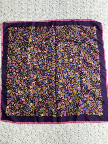 Vintage Silk Scarf Lot 7 Square Scarves Narducci Ashear Paoli Hauber Kreier CW - 第 8/16 張圖片