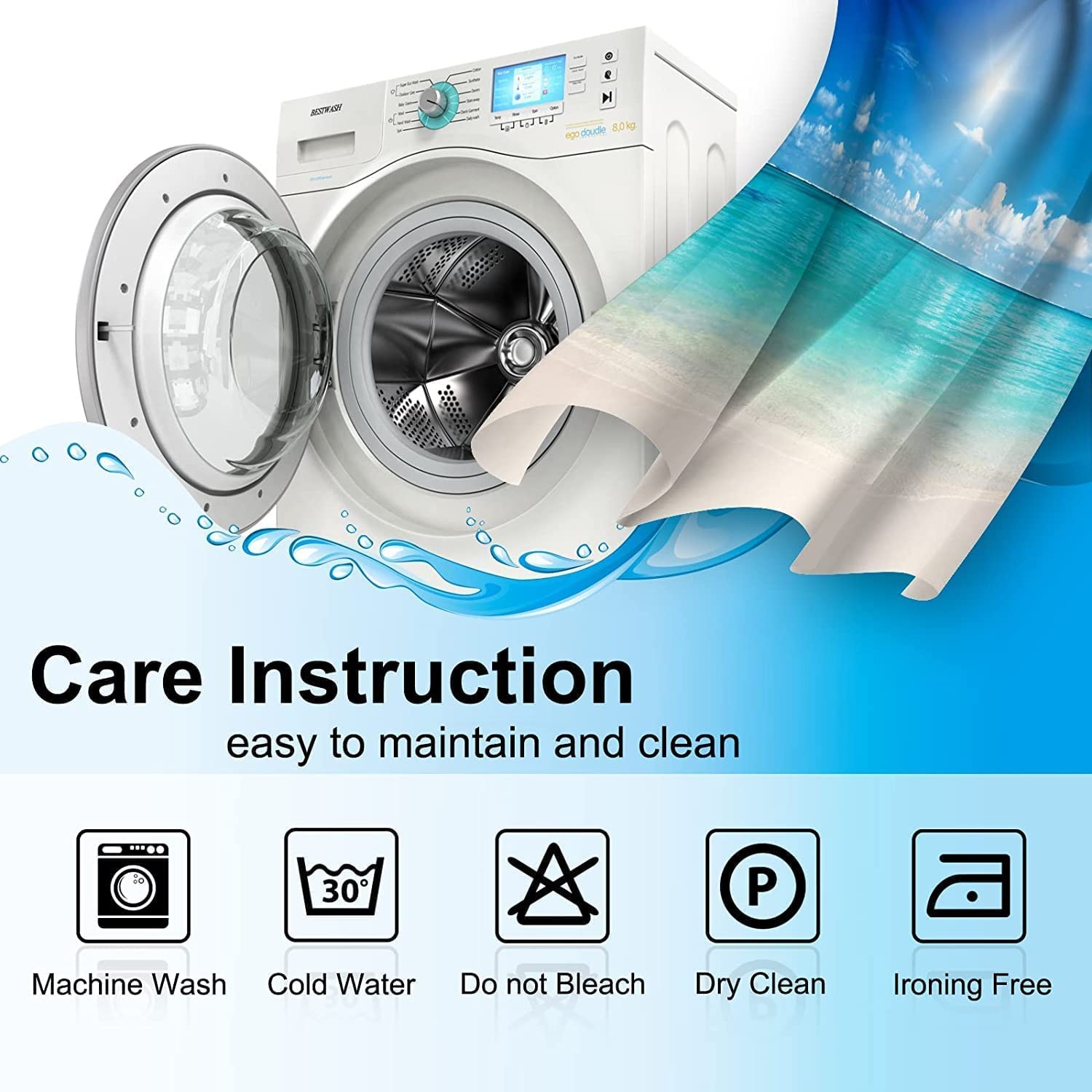 Music Note Blackout Curtains Rustic Black White Musical Notes Theme Print Dra...