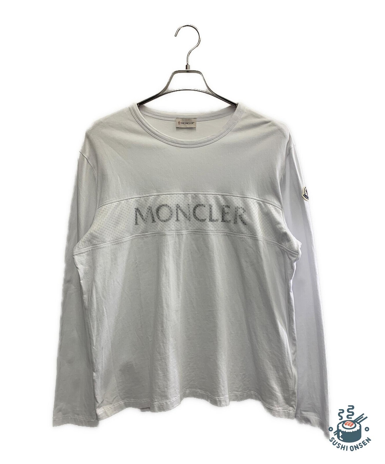 MONCLER MONCLER MAGLIA T-SHIRT Size: XL White Men G10918D71810