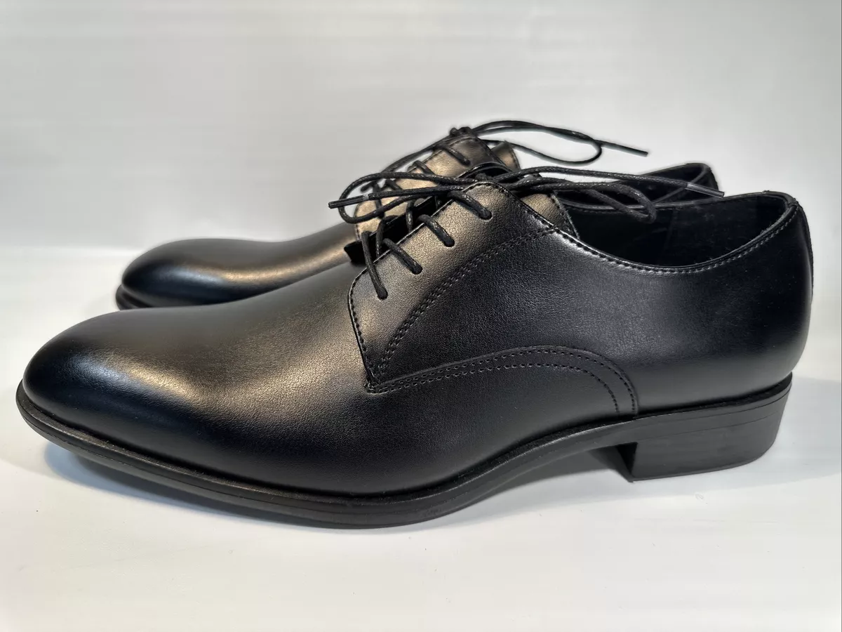 Nordstrom Rack Men's Black Leather Ortholite Dress Shoes Size 11 NEW