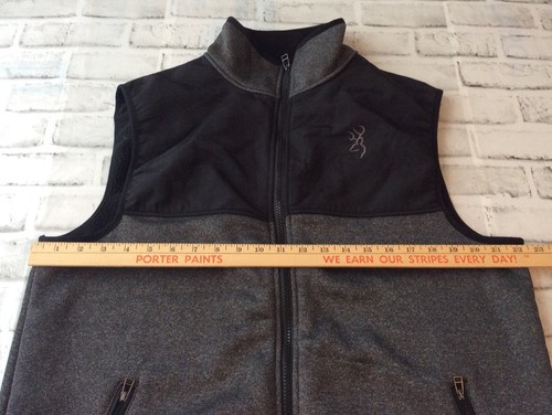 BROWNING Men's Shooting Vest Large Black Gray New - Picture 5 of 6