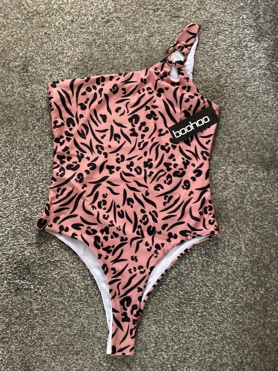 One shoulder swimsuit store with tummy control