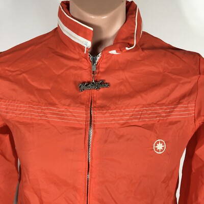 Weather Tamer Vintage Men Size Medium Boating Wind Jacket Red Rain