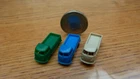 3 miniature micro Volkswagen bus pickup plastic ech: N 1/160