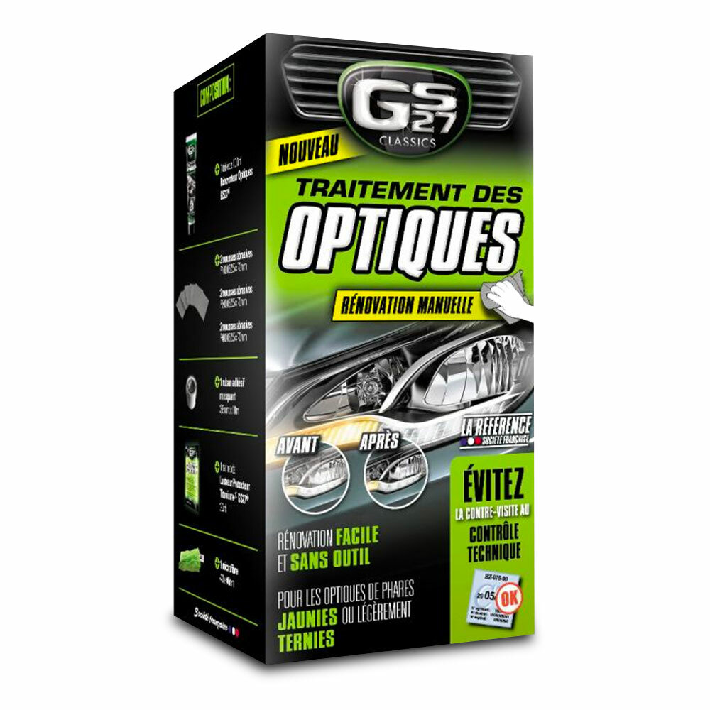 Kit rénovation optiques phares Manuel GS27