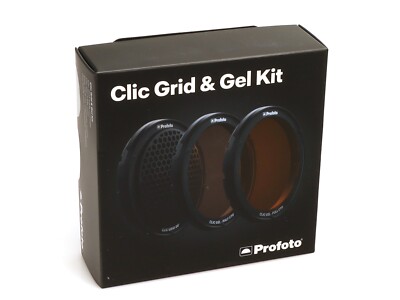 Profoto Clic Grid & Gel Kit 3er Set Grid 20°, Gel - Half CTO, Gel Full - CTO