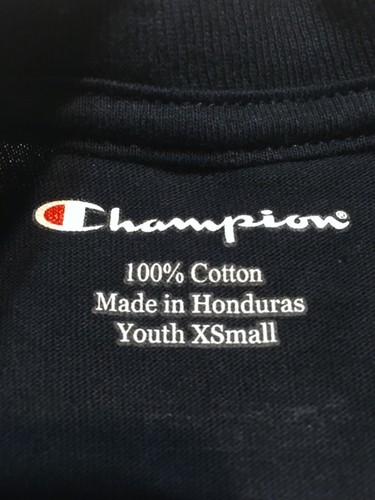 NWOT Rock ‘n’ Roll Hall of Fame CHAMPION Youth XS Dark Navy Blue Guitar Logo Tee - Picture 5 of 6