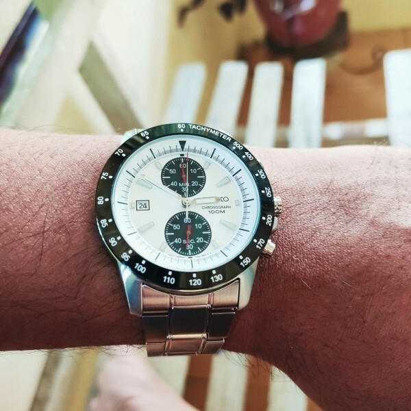 Brand New SEIKO Chronograph SNN187P1 Quartz Men Watch Tachymeter