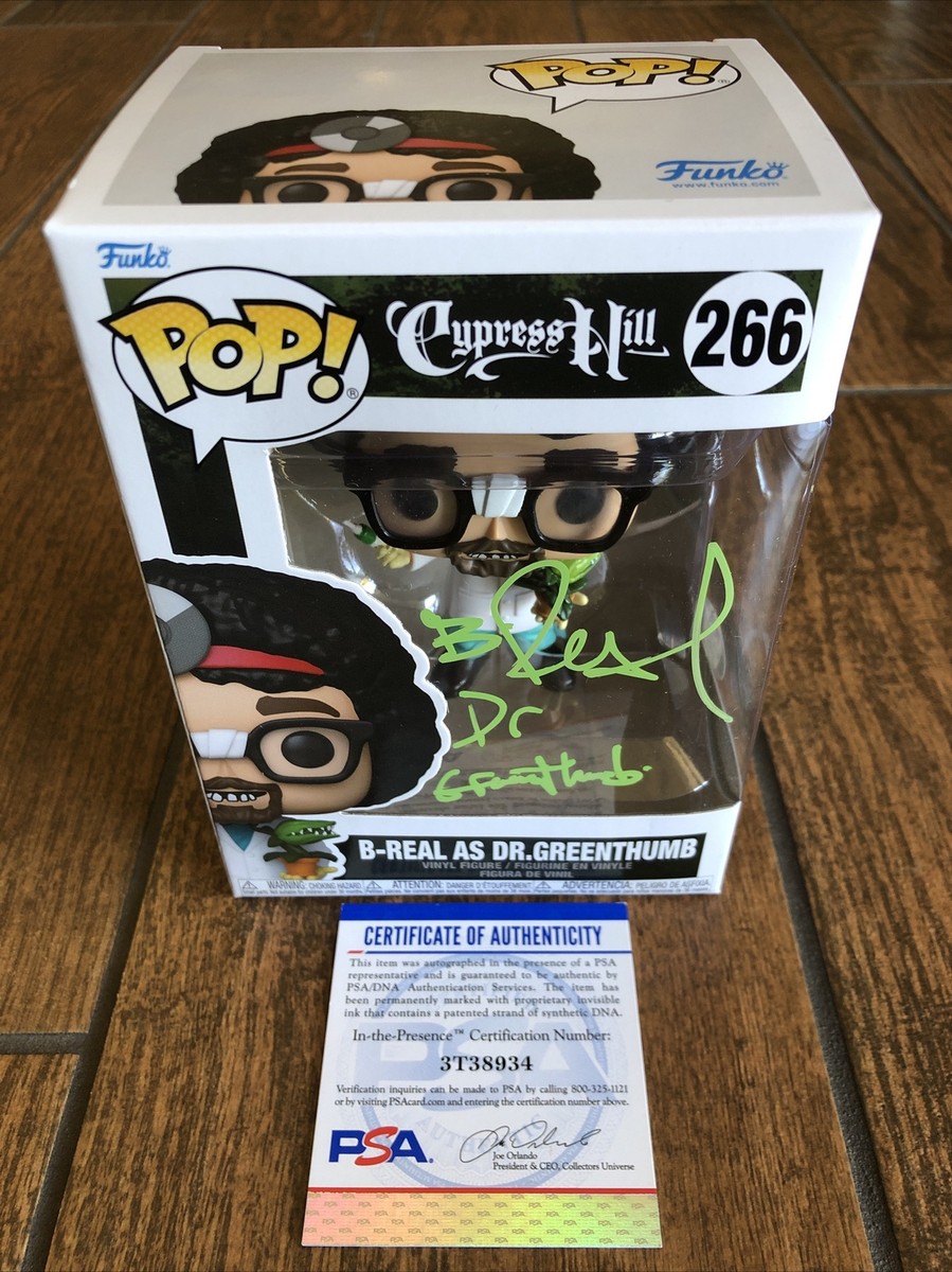 B-Real signed Dr. Greenthumb Funko Pop #266 PSA ITP COA Cypress