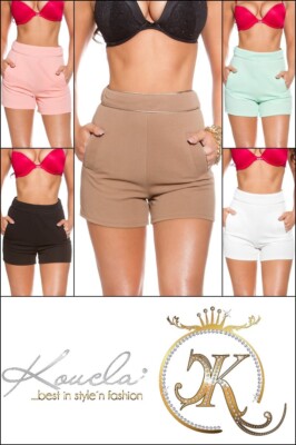 Sexy KouCla High Waist Shorts With Pockets