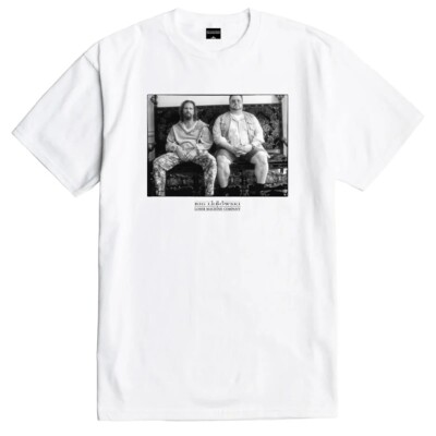 Loser Machine x Big Lebowski T-Shirt ''One of Us'' Skate Tee White L LARGE NWT NEW