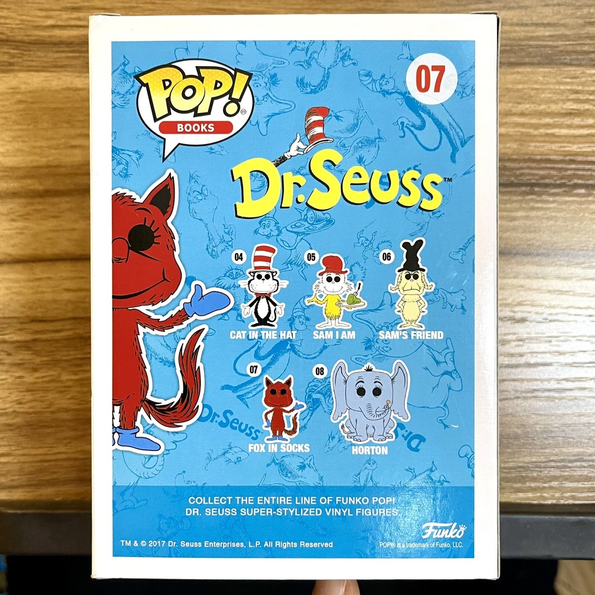 Fox In Socks Funko Pop! #07 Books Dr. Seuss Vinyl Figure Brand New