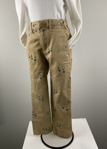 New J.Crew Crewcuts Chino Pants Size 5 Skinny Stretch Khaki Gnome Unisex - Picture 3 of 11