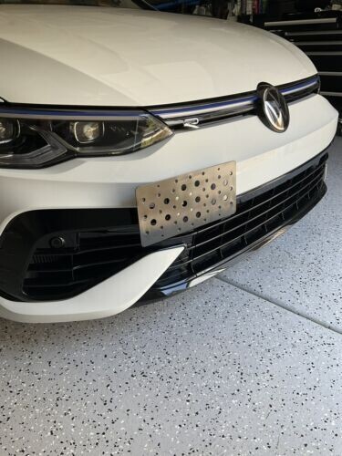 2022-2025 Volkswagen Golf R MK8 Front Tow Hook License Plate Mount