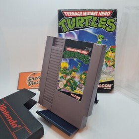 Teenage Mutant Hero Turtles Nintendo NES Cartridge + Box - (PAL B FRA)