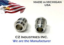 AN10, 10 AN, 10AN, JIC 10, MALE BILLET ALUMINUM WELD ON / WELD IN  BUNG - QTY:2