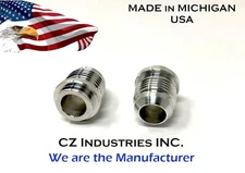 AN10, 10 AN, 10AN, JIC 10, MALE BILLET ALUMINUM WELD ON / WELD IN  BUNG - QTY:2