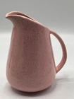 Mid Century Pink Speckled 6.5” Pitcher 20oz VTG Ceramic California Pottery
