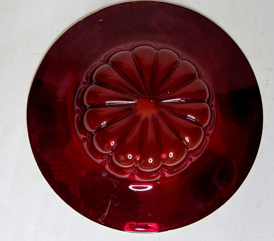 Stunning Tre Fuochi Venetian Murano Glass Enameled & Gold Gilt Rim Bowl Plate - Image 2 of 4