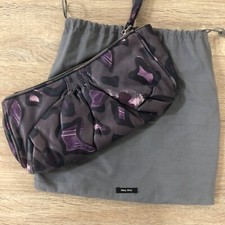 Miu Miu Tasche Clutch, Leo-Muster Nappa St. Animal in Ematite