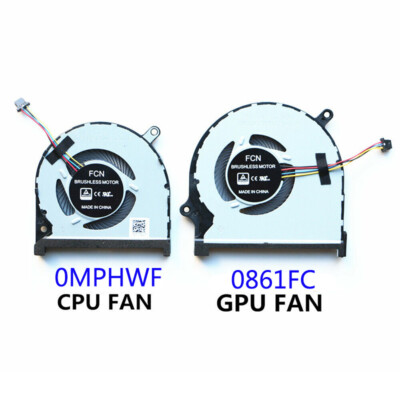CN-0MPHWF CN-0861FC For DELL INSPIRON 7590 7591 P83F CPU & GPU Cooling Fan