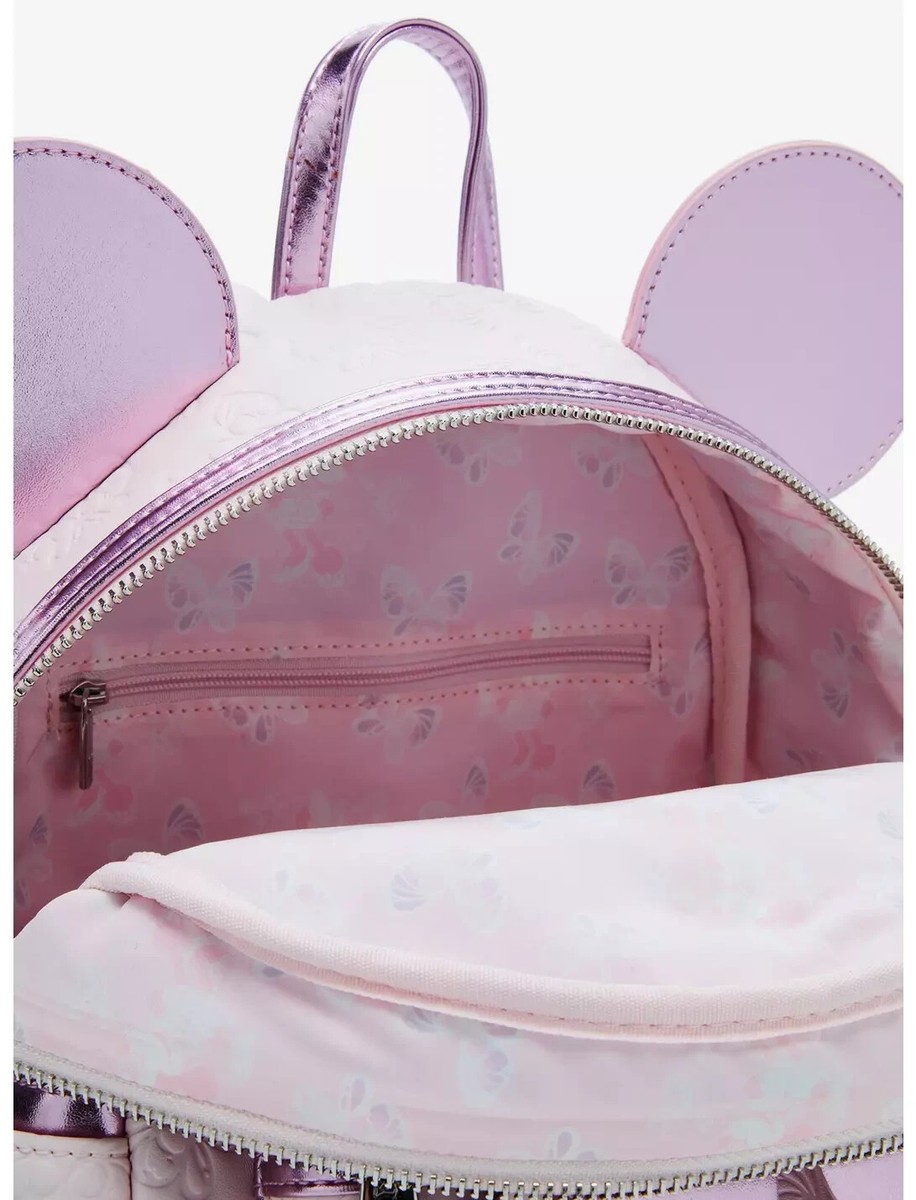 Loungefly Disney Minnie Mouse Pink Butterfly Mini Backpack  display picture 2
