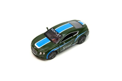5'' Kinsmart 2012 Bentley Continental GT Speed Decal Diecast Toy Car 1:38 Green