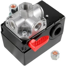 Carbbia Z-D26612 Pressure Switch Z- for Porter Cable 150/120 PSI D26612 4 Por...