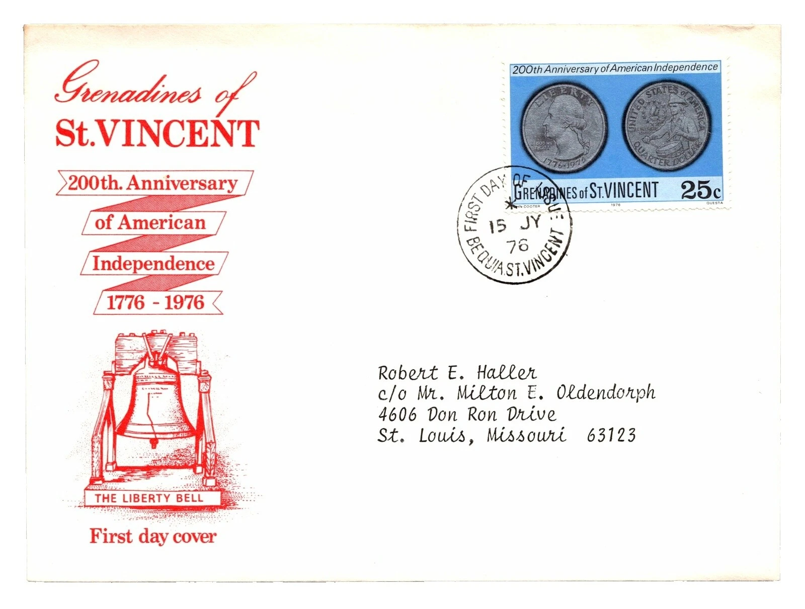 St First Day Covers Grenadines Stamps