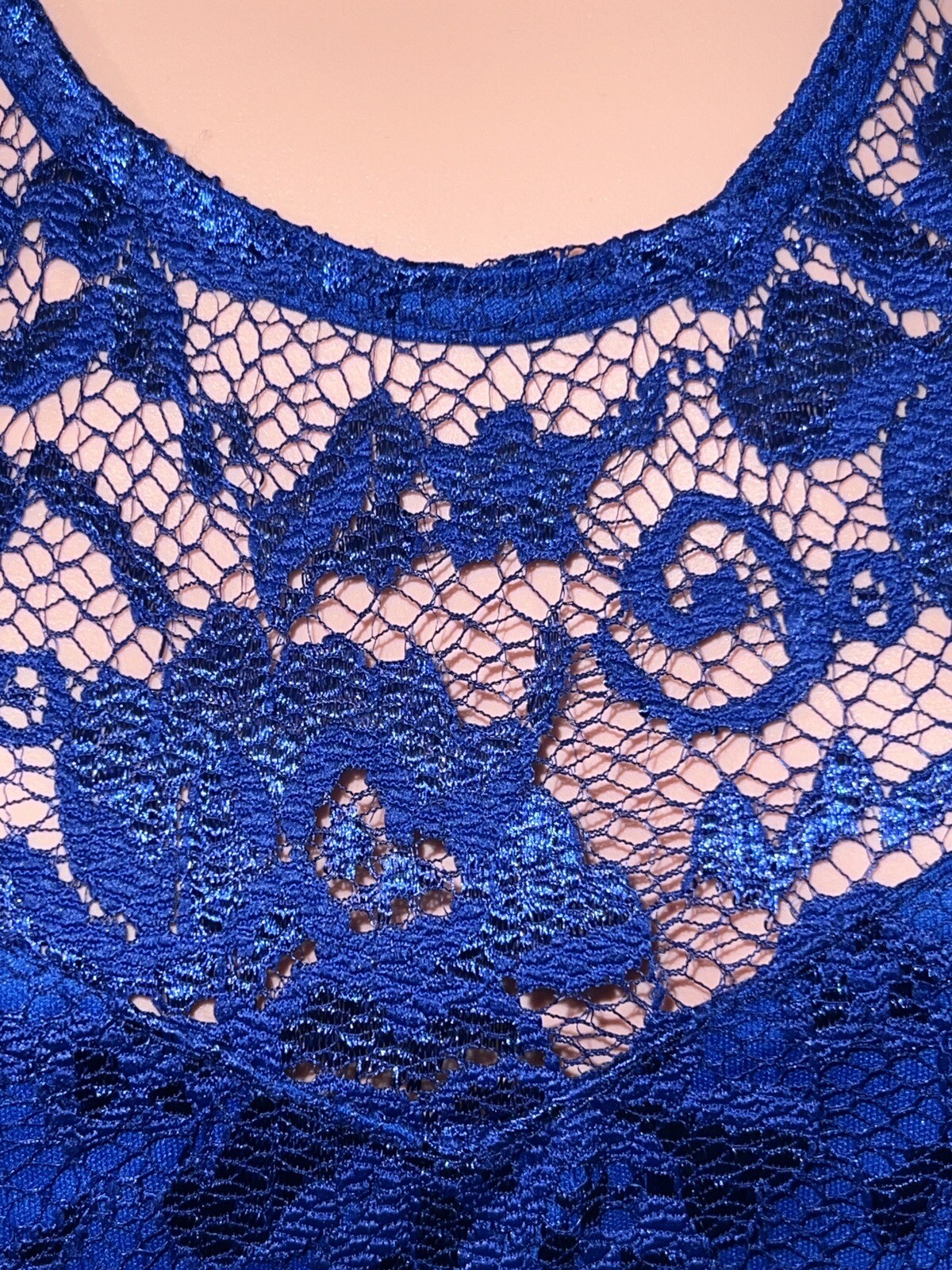 Quiz Blue Lace Skater Style Dress Size 10 Women’s Occasion New Year