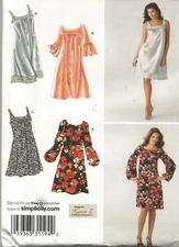 3532 Simplicity Sewing Pattern UNCUT Pullover Dress Size 8 10 12 14 16 Karen Z