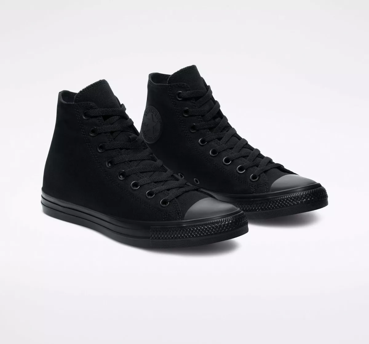 Converse Chuck Taylor All Star Mono Canvas High Top Shoe Black eBay