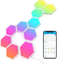 Glide Hexa Light Panels RGBIC Hexagon LED Wall Lights Wi-Fi Smart Home Decor