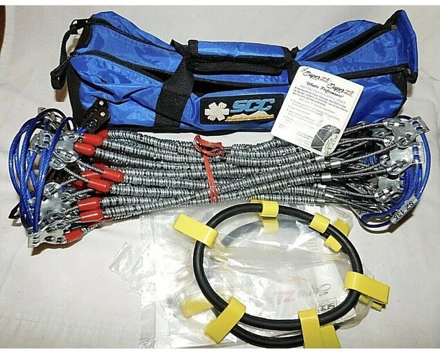 SCC Super Z6 Compact Cable Tire Snow Chain Set for Cars Trucks and SUVs