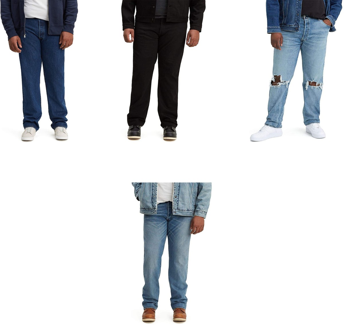 Levi's Men's Big and Tall 501 Original Fit Jean Blacklist